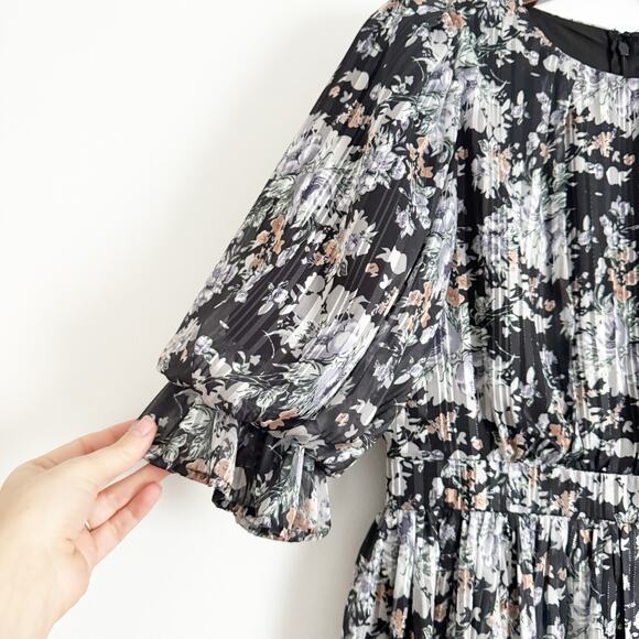 LULUS Pleasing To The Eye Floral Skater Mini Dress Small S - Picture 7 of 11